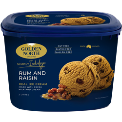RR Golden North Simply Indulge Rum & Raisin 2 Litre